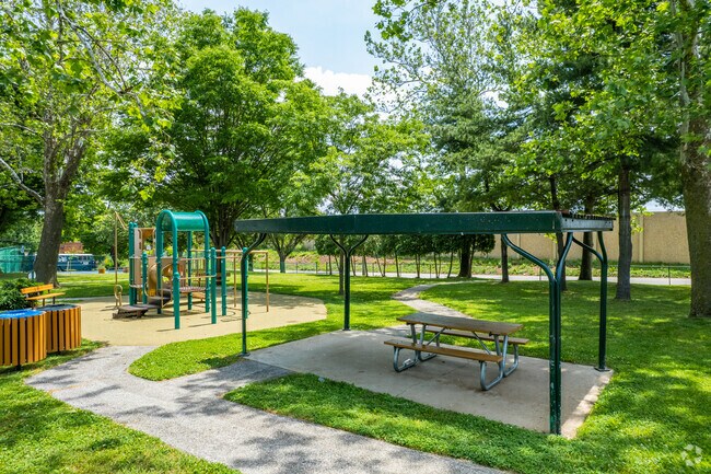 Swedesburg Park pavilion in Bridgeport is a great place to enjoy a picnic.