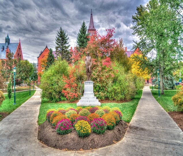 The University of Vermont in the fall