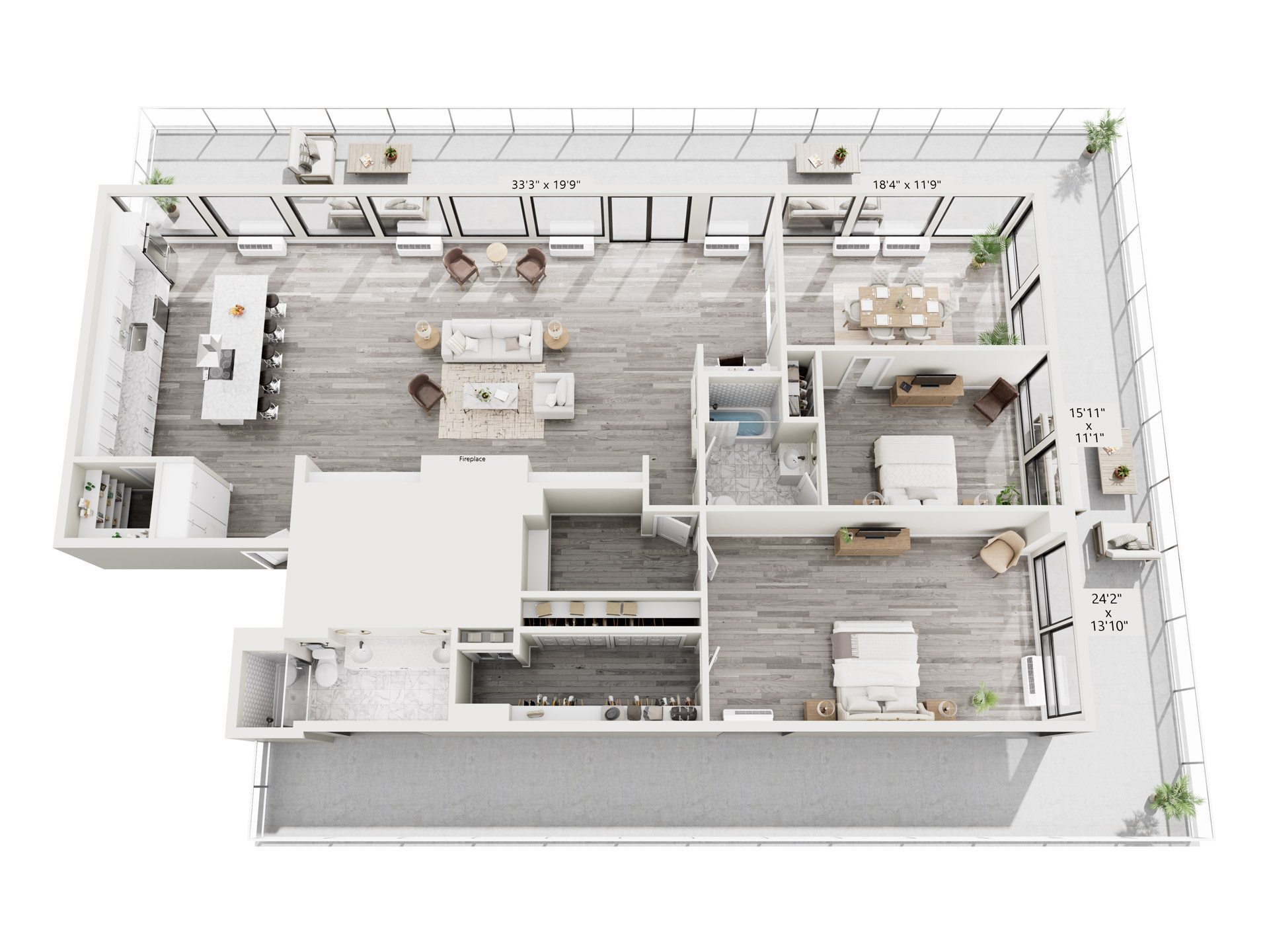 LIV Cleveland – 03PH3 2 Bedroom 2x2