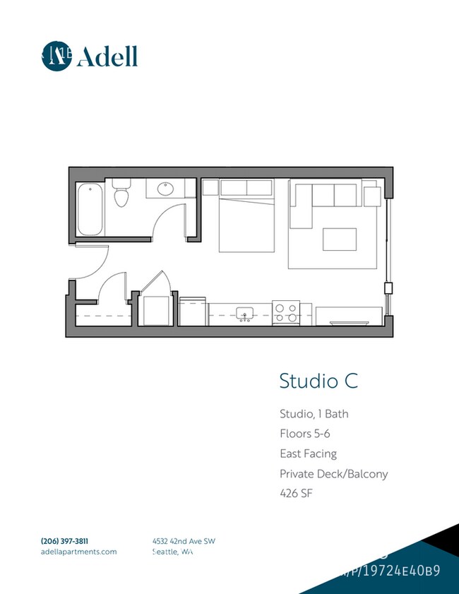 Foto del edificio - Spacious Studio! Light & Bright! W/D In Unit!