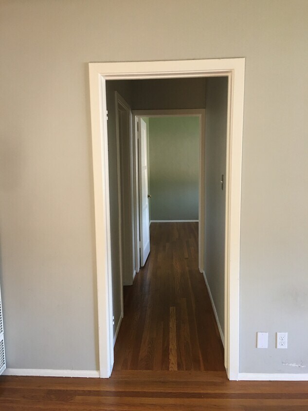 Hallway to the bedroom - 1108 S Olive Ave