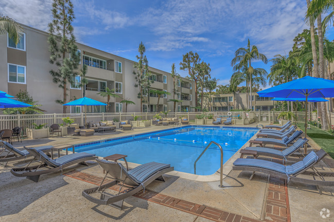 Pool Courtyard - Los Arboles Apartments