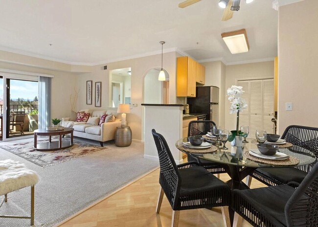 View from front door to common living area - 801 S Winchester Blvd
