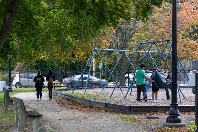 Trails and a playground at Doyle Park provide recreation a short trip away from South Fitchburg.
