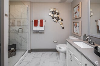 1BR, 1BA - A1 - 760SF - Bathroom - Vintage Century Farms Apartments