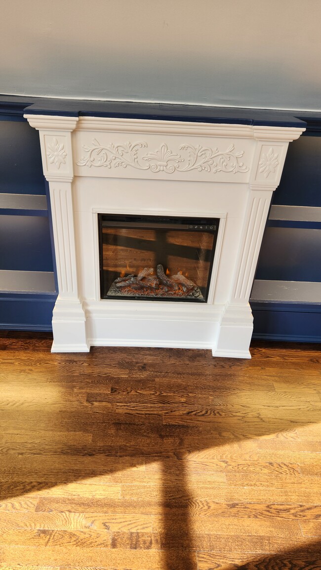 Built-in fireplace detail in Master BR - 1402 N Girard Ave N