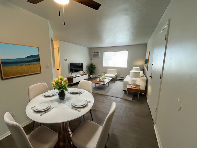 Virtually staged Living / Dining - Integrity Northfield Apartments