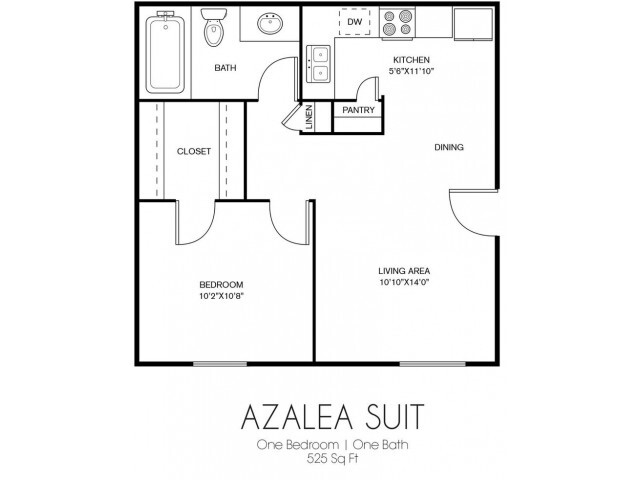 AZALEA 1X1 - San Marcos Apartment Homes