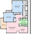 2 Bedroom, 1.5 Bathroom