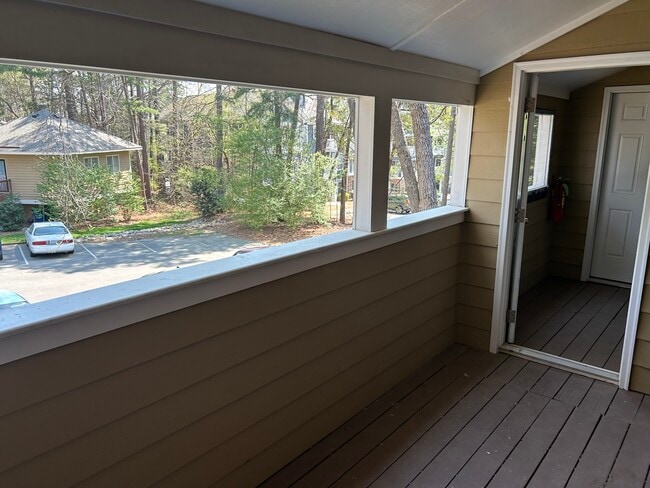 Covered balcony with storage closet - 3311 Mill Run