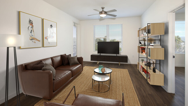 Living Room with Hard Surface Flooring - The Alton