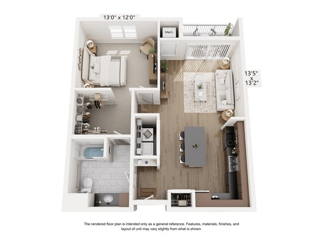 Plano de planta - The Mill Apartments