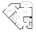 1 Bed 1 Bath | 734 sqft