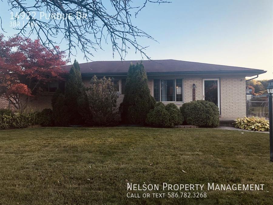 14922 Purdue Dr, Sterling Heights, MI 48313 House Rental in Sterling