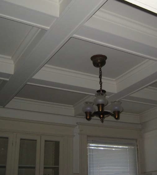 Coffered ceiling - 1844-1846 Grant Ave
