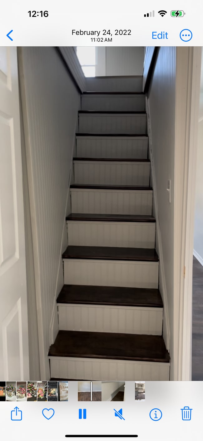 Stairs to upstairs bedroom - 241 W 5th St