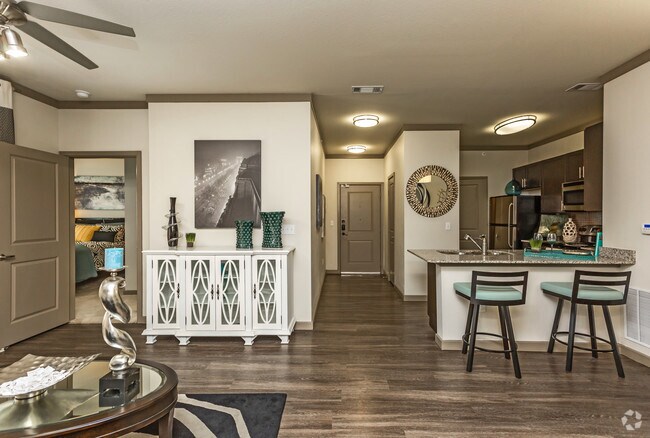 2BR, 2BA - 1125SF  Living Room & Kitchen - Tacara at Westover Hills