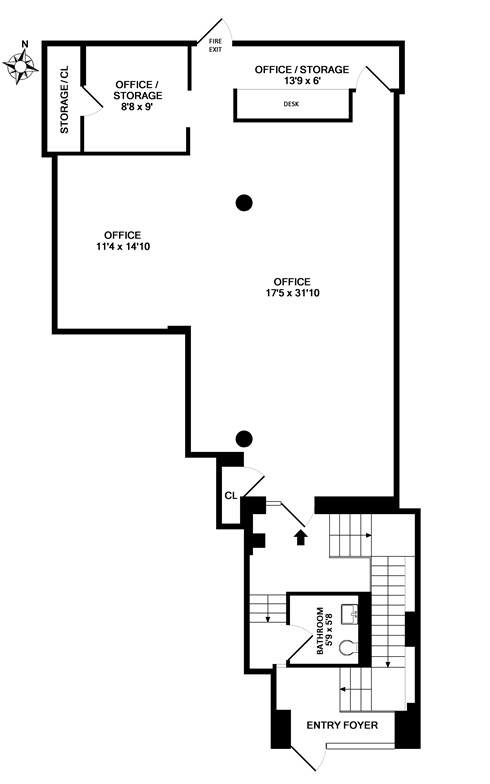 Lower Level Floor Plan - 131 Perry St