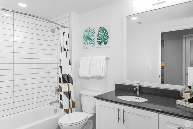 1BR, 1BA - 673SF - Bathroom - The Clark
