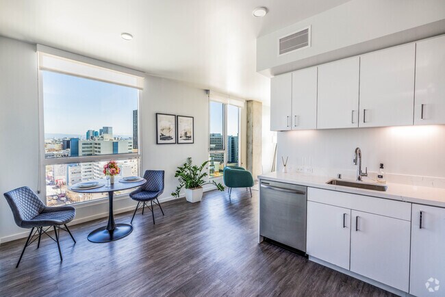 Sala de estar de 2BR, 2BA y 800SF - Vance
