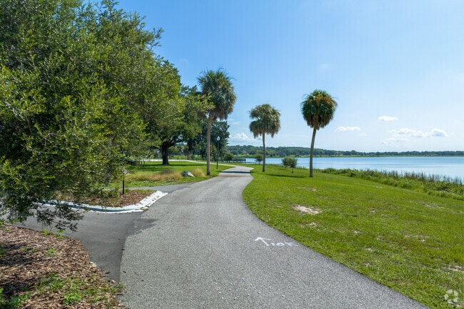 Enjoy the sunshine and walk around the lake at Lake Wales Park.