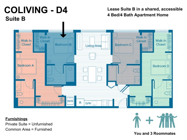 D4 - ADA  - Bedroom B- Partial - X Denver