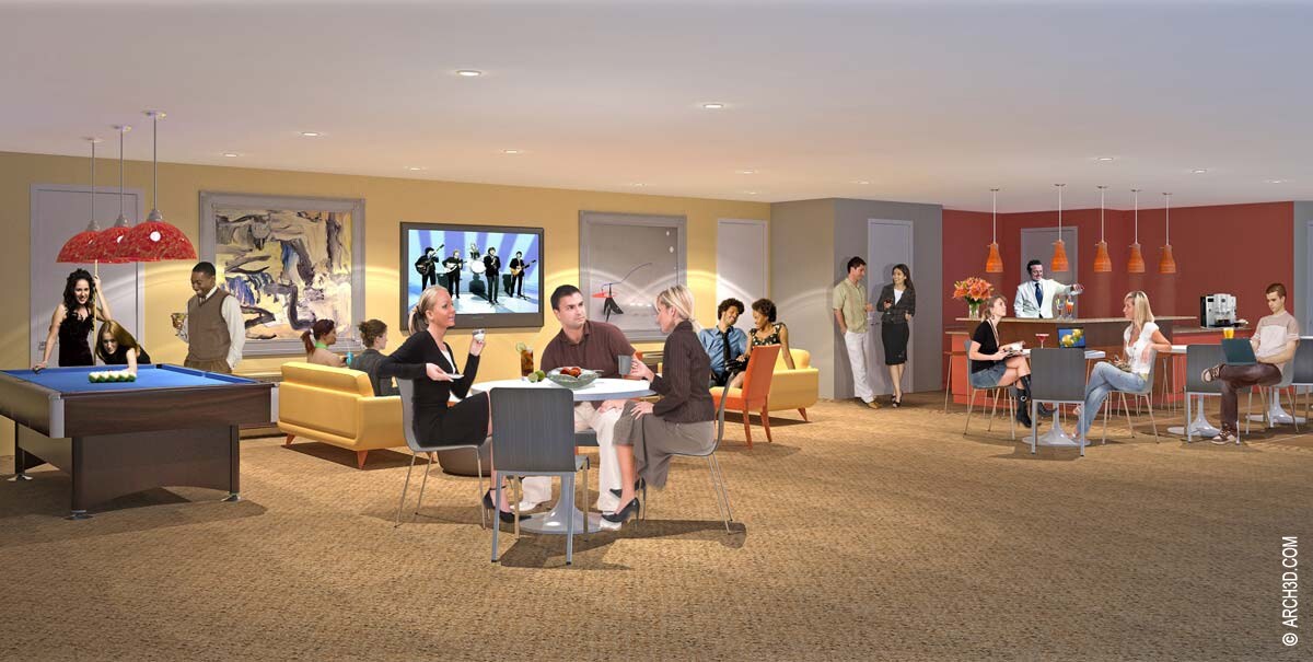 Rec room - Lofts on Irving
