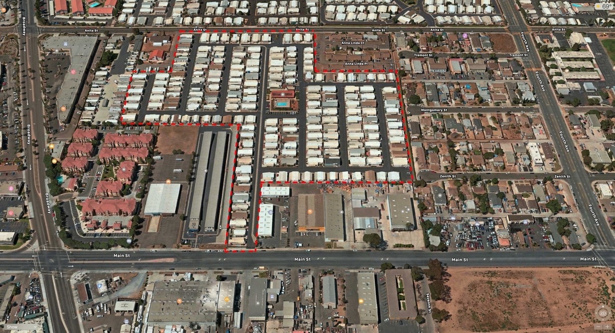 Aerial Photo - Granada Mobile Estates