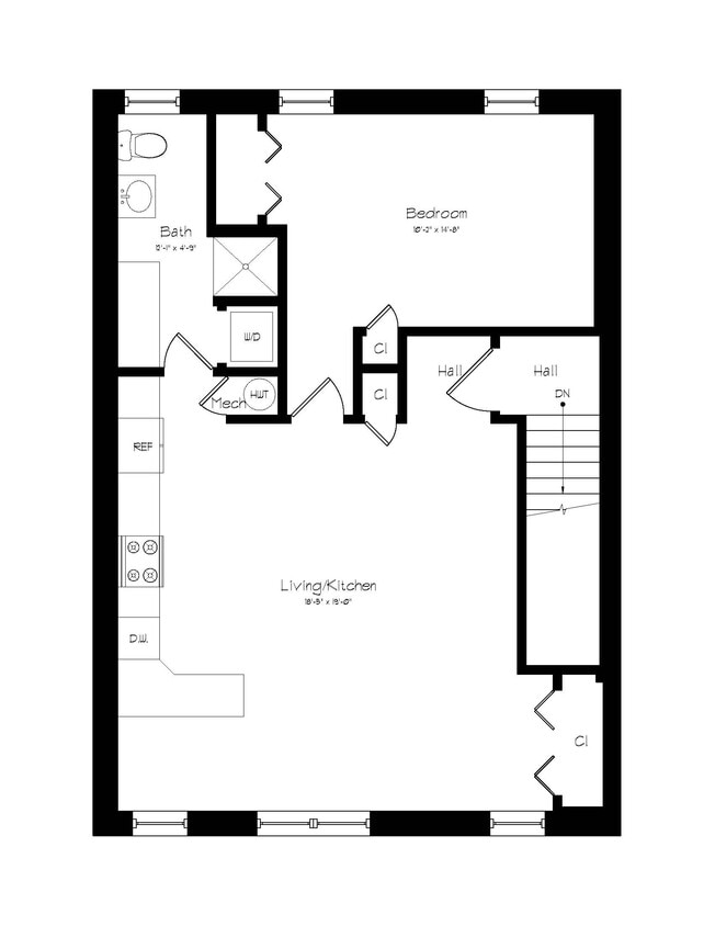 Floor Plan - 2017 S Prairie Ave