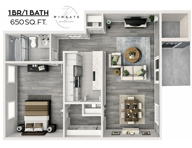 1BR/1BA - Wingate at Belle Meadows Apartments