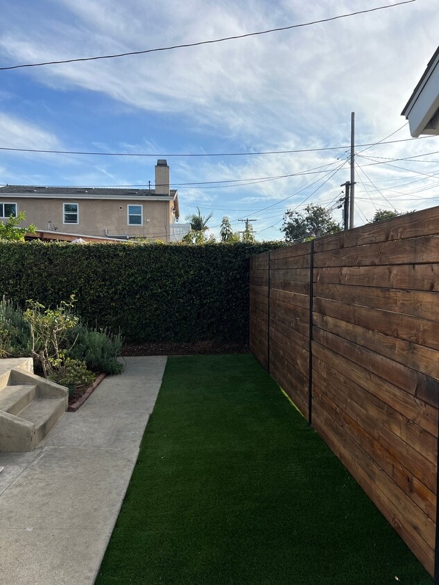 Back yard - 15201 Daphne Ave