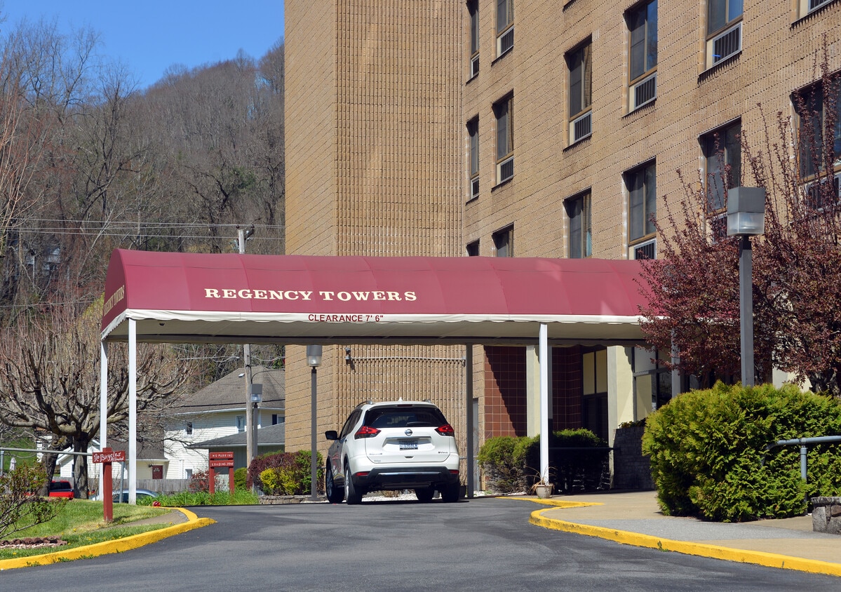 View from the southeast - Regency Towers