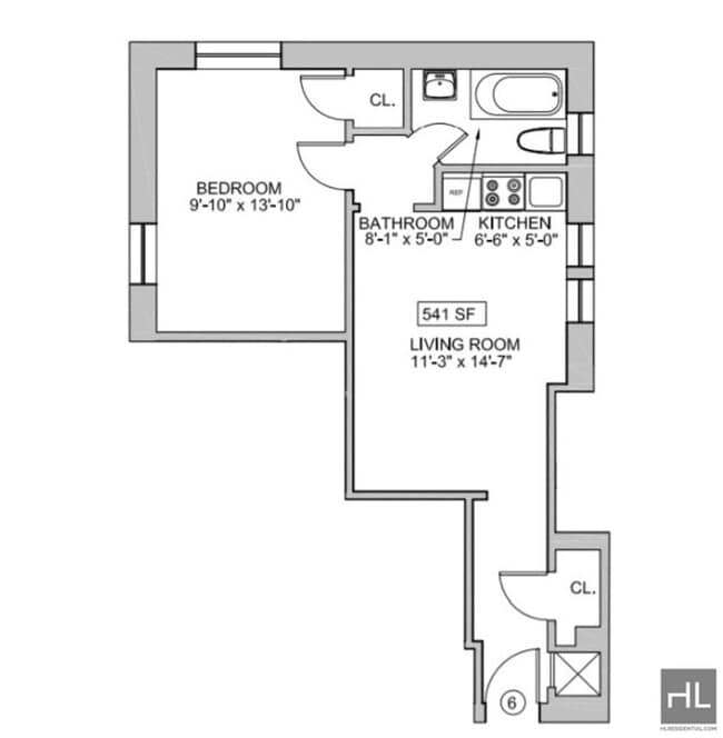 Building Photo - W 13 ST/6th Ave Well-Kept Open Plan 1BR wi...