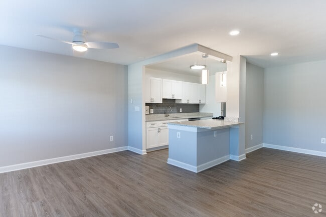 2BR, 2BA - 1088SF - Living Room 2 - The Blairs Apartments