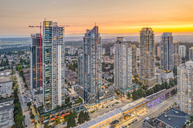 Aerial Photo - Sun Towers Metrotown
