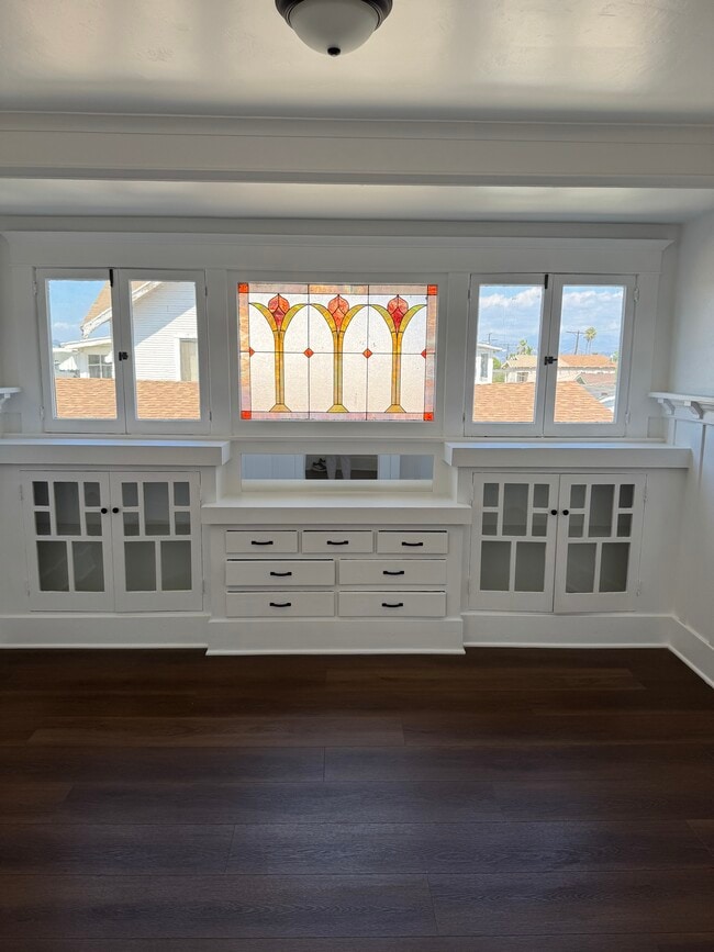 Beautiful Dining room with original stain glass feature - 2030 6th Ave