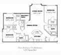 3 Bedroom/2 Bath A