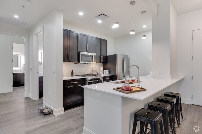 2BR, 2BA - 1,394SF - Kitchen - The Residences on High Street