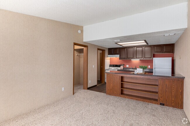 Sala de estar - 1HAB, 1BA - 600SF - Daniel Court Apartments