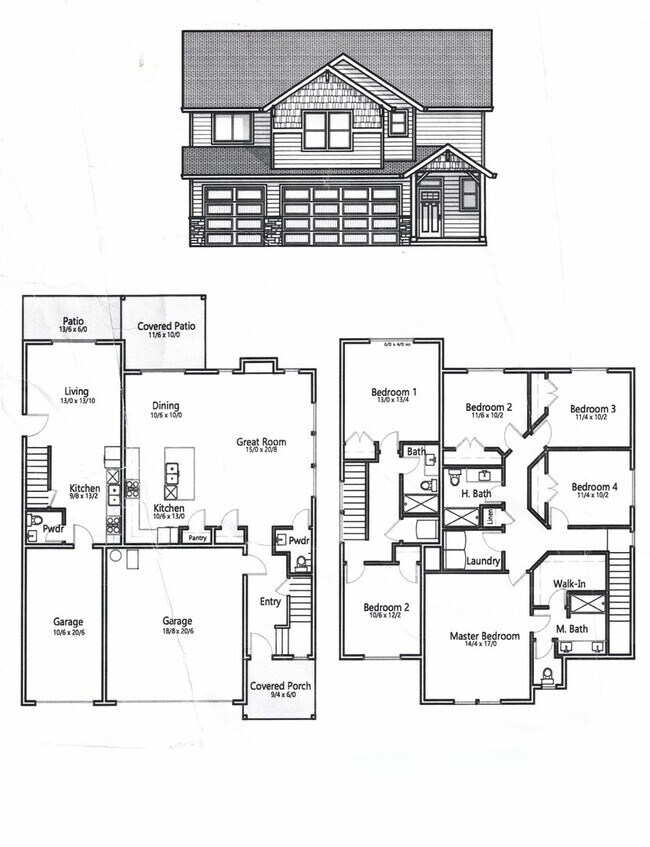 New Craftsman 4br 2,5 ba home 2 car garage... House Rental in