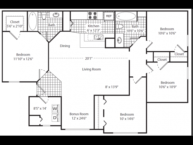 4BR/2BA - Tierra Vista Apartments