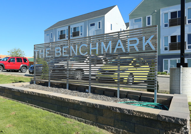 Pylon Sign - The Benchmark Apartments