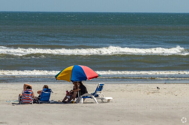 Pop up an umbrella or catch some rays on the beach near Mount Pleasant.