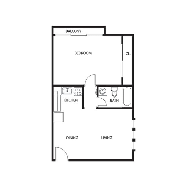 CY 1 Bedroom - Courtyard 525