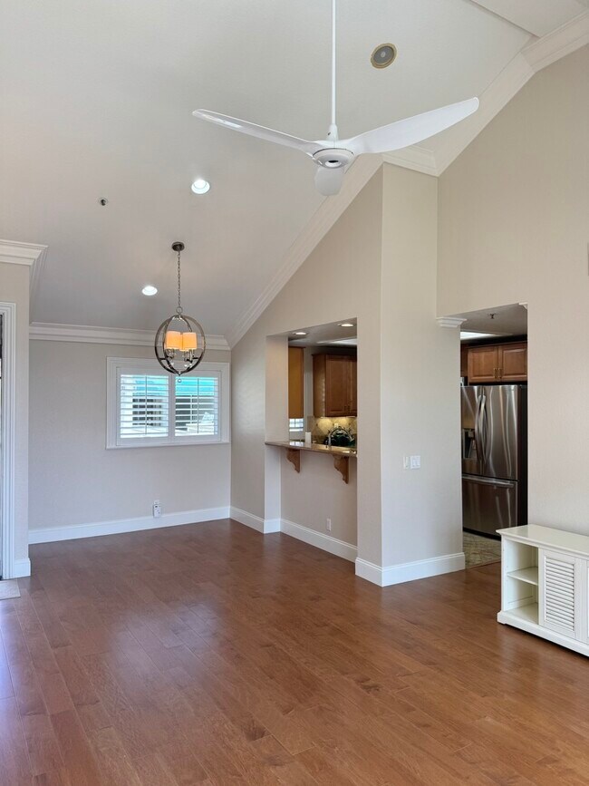 Living room into dining room - 1400 Pacific Coast Hwy