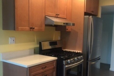 Kitchen with new appliances (view from dining - 1255 Baker St