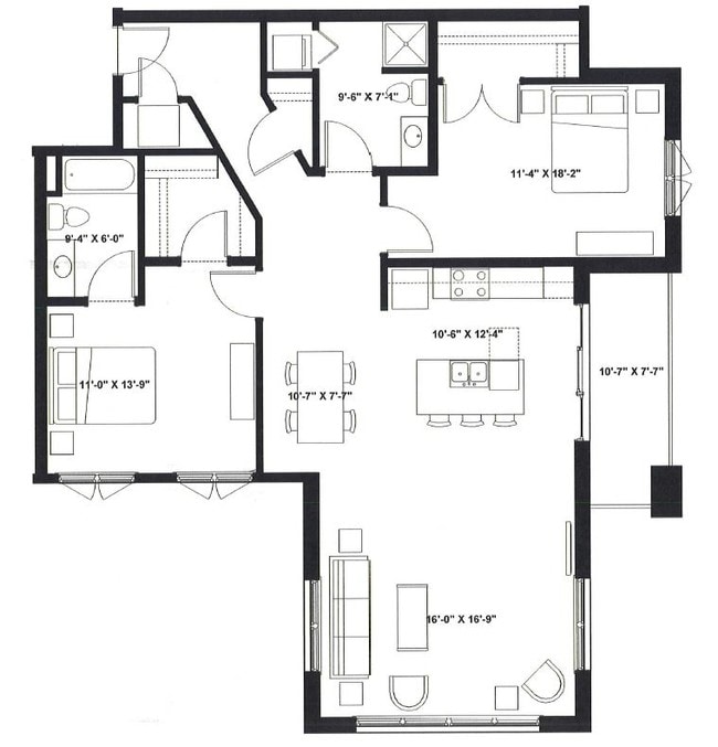 The Ideal Apartments Madison Wi Floorplan The Ideal