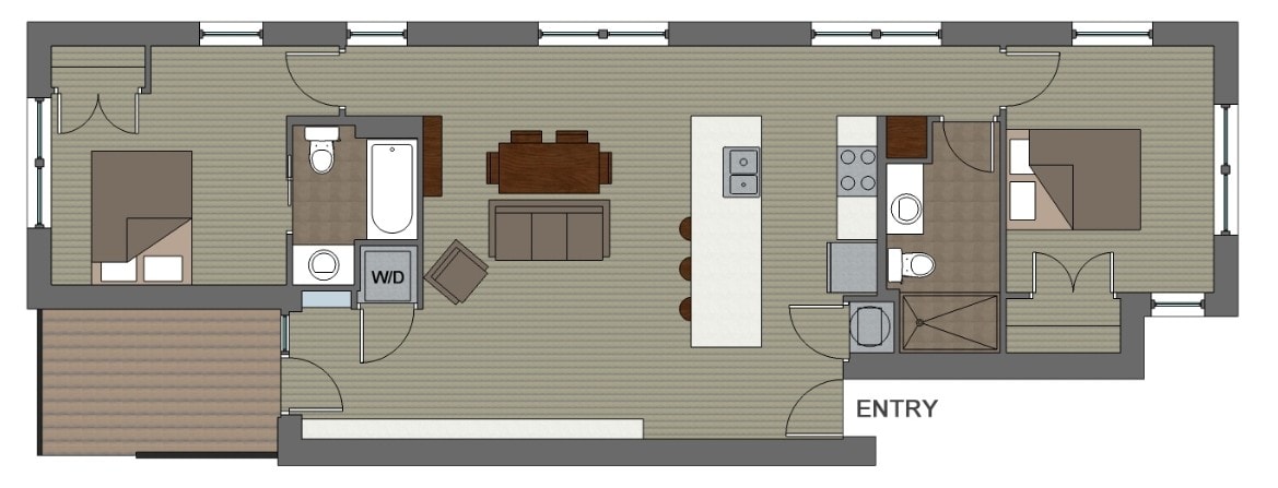 Floorplan - 6677 Washington Ave