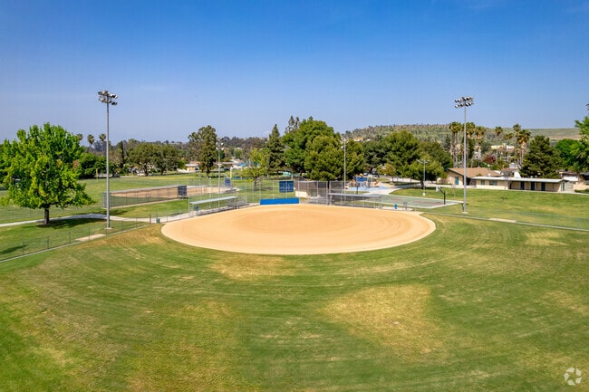 Rimgrove Park's baseball fields are a short distance from West Covina.