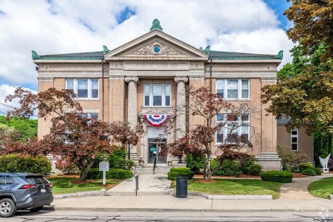 Middleborough residents check out their favorite books at the Middleborough Public Library.
